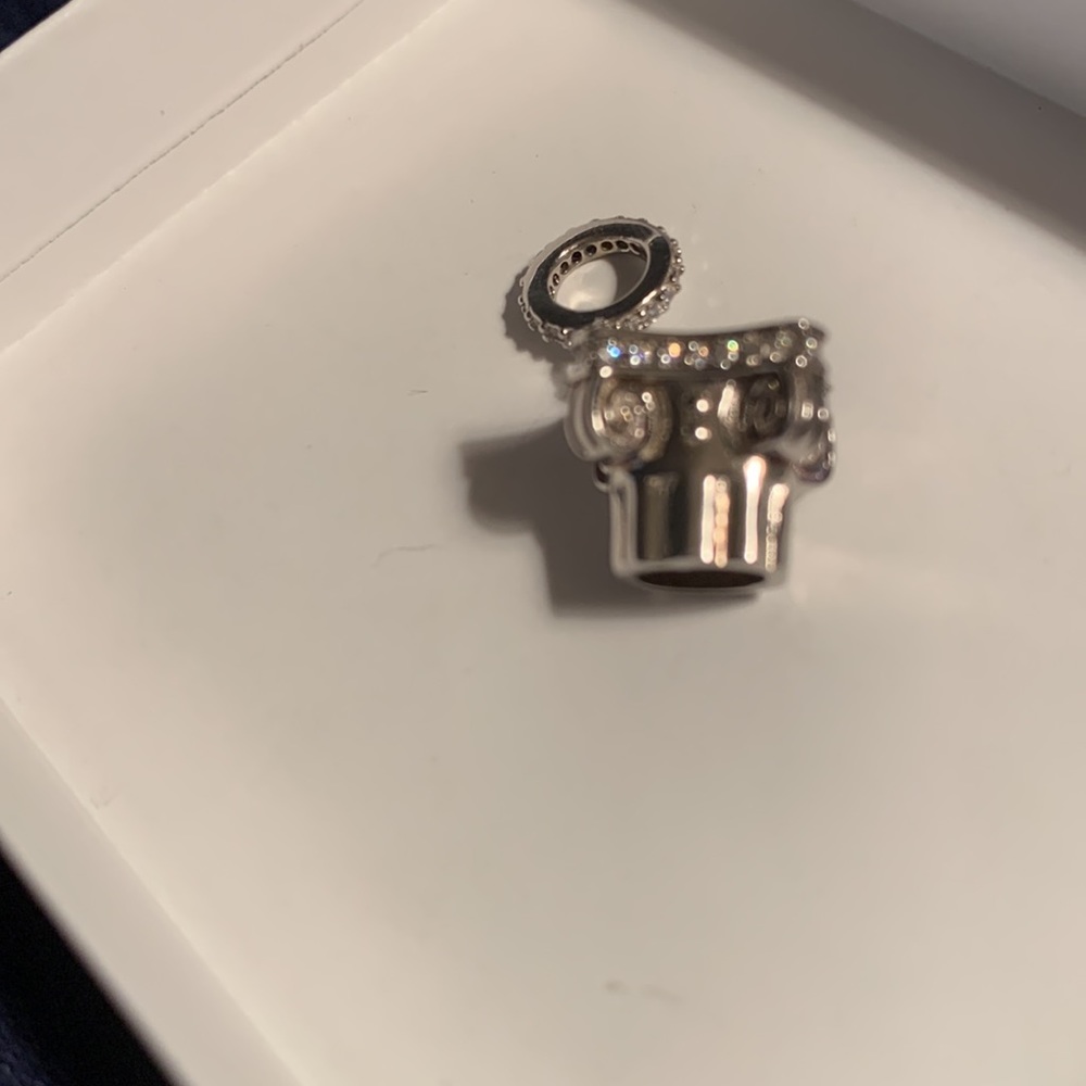 Charm 925 Sterling crystal camera